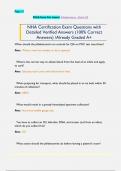 NHA Certification Exam Questions with  Detailed Verified Answers &lpar;100&percnt; Correct  Answers&rpar; &sol;Already Graded A&plus;