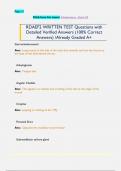 RDAEF2 WRITTEN TEST Questions with  Detailed Verified Answers &lpar;100&percnt; Correct  Answers&rpar; &sol;Already Graded A&plus;