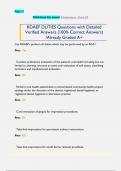 RDAEF DUTIES Questions with Detailed  Verified Answers &lpar;100&percnt; Correct Answers&rpar;  &sol;Already Graded A&plus;