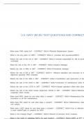 U&period;S&period; NAVY 3M 301 TEST QUESTIONS AND CORRECT ANSWERS