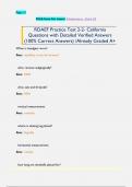 RDAEF Practice Test 2-2- California Questions with Detailed Verified Answers  &lpar;100&percnt; Correct Answers&rpar; &sol;Already Graded A&plus;