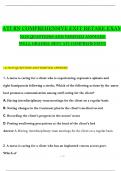 ATI RN COMPREHENSIVE EXIT RETAKE EXAM NGN Latest 2025&sol;2026 Update &lpar;exam Questions with correct answers and Rationales&rpar;