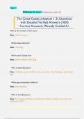 The Great Gatsby &lpar;chapters 1-3&rpar; Questions  with Detailed Verified Answers &lpar;100&percnt;  Correct Answers&rpar; &sol;Already Graded A&plus;