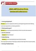 ABQUARP EXAM ACTUAL 2025 Questions and Answers &lpar;2025 &sol; 2026&rpar; Questions and Verified Answers &vert; 100&percnt; Correct &vert; Grade A&plus;
