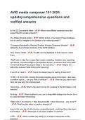 AVID media composer 101 Latest 2025&sol;2026 Update &lpar;exam Questions with correct answers and Rationales&rpar;