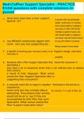 Medi-CalPeer Support Specialist - PRACTICE EXAM questions with complete solutions A&plus; passed