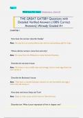 THE GREAT GATSBY Questions with  Detailed Verified Answers &lpar;100&percnt; Correct  Answers&rpar; &sol;Already Graded A&plus;