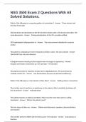 NSG 3500 Exam 2 Questions With All Solved Solutions&period;