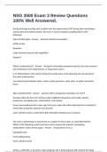 NSG 3500 Exam 3 Review Questions 100&percnt; Well Answered&period;