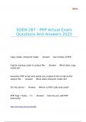 SOEN 287 - PHP Actual Exam Questions And Answers 2025