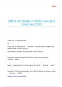 SOEN 287 Midterm With Complete Solutions 2025