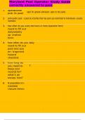 Maryland Pool Operator Study Guide correctly answered to pass