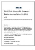 D515 MHA6210 Enteprise Risk Management OA Review 2025 &lpar;With Solns&rpar;
