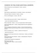 HONDROS 195 FINAL EXAM QUESTIONS & ANSWERS
