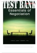TEST BANK for Essentials Of Negotiation 4th Canadian Edition by Lewicki&comma; Tasa&comma; Barry&comma; Saunders &vert; All 13 Chapters