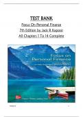 &ast;&ast;&ast;&ast;&ast;INSTANT DOWNLOAD&ast;&ast;&ast;&ast;&ast;TEST BANK for Focus On Personal Finance  7th Edition by Jack R Kapoor  All Chapters 1 To 14 Complete   Downloadable >PDF<