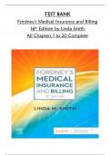 &ast;&ast;&ast;&ast;&ast;INSTANT DOWNLOAD&ast;&ast;&ast;&ast;&ast;TEST BANK Fordney's Medical Insurance And Billing 16th Edition Author&colon;Linda Smith All Chapters A&plus; Graded 100&percnt; Complete A&plus; Guide Downloadable >PDF< 