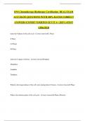ONS Chemotherapy Biotherapy Certification  REAL EXAM ACCURATE QUESTIONS WITH 100&percnt; RATED CORRECT ANSWERS EXPERT VERIFIED GET IT A&plus; 2025 LATEST UPDATED