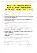CNPR EXAM Questions & Answers GRADED A PLUS BRAND NEW 2025&sol;2026 &lpar;SUCCESS GUARANTEED&rpar;&period;