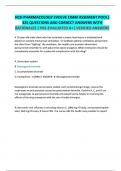 EVOLVE HESI PHARMACOLOGY EXAM 2025&sol; LATEST UPDATE EXAM WITH CORRECT DETAILED AND VERIFIED ANSWERS&sol;100&percnt; VERIFIED&sol;A GRADE
