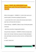 Exam 3 NUR 303 2025&sol;2026 Exam  Questions and Correct Answers &vert; New  Update 