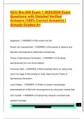 GCU Bio-205 Exam 1 2025&sol;2026 Exam  Questions with Detailed Verified  Answers &lpar;100&percnt; Correct Answers&rpar; &vert;  Already Graded A&plus; 