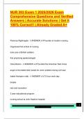 NUR 303 Exam 1 2025&sol;2026 Exam  Comprehensive Questions and Verified  Answers &vert; Accurate Solutions &vert; Get it  100&percnt; Correct&excl;&excl; &vert; Already Graded A&plus; 