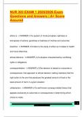 NUR 303 EXAM 1 2025&sol;2026 Exam  Questions and Answers &vert; A&plus; Score  Assured