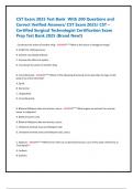 CST Exam 2025 Test Bank  With 200 Questions and  Correct Verified Answers&sol; CST Exam 2025&sol; CST &ndash;  Certified Surgical Technologist Certification Exam  Prep Test Bank 2025 &lpar;Brand New&excl;&rpar;