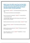 Boiler License Test 2025 Latest Prep Test Bank With 170 Questions and Correct Verified Answers&sol; Boiler Operator License Exam 2025 Practice Test &lpar;Brand New&excl;&rpar;WITH MOST TESTED QUESTIONS