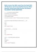 Boiler License Test 2025 Latest Prep Test Bank With 150 Questions and Correct Verified Answers&sol; Boiler Operator License Exam 2025 Practice Test &lpar;Brand New&excl;&rpar;MOST TESTED QUESTIONS