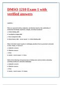 PACKAGE FOR DMSO 1210 NEWEST EXAMS 