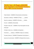Phil101 Test 1 UD Rogers 2025&sol;2026  Exam Questions and Detailed Answers &vert;  Get it 100&percnt; Correct Answers