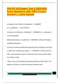 Phil101 UD Rogers Test 2 2025&sol;2026  Exam Questions with 100&percnt; Correct  Answers &vert; Latest Update 