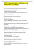 CNA Practice Test &num;1 &comma;100 Questions with verified solutions