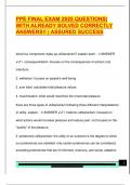 PPE FINAL EXAM 2025 QUESTIONS&vert;  WITH ALREADY SOLVED CORRECTLY  ANSWERS&excl;&excl; &vert; ASSURED SUCCESS 