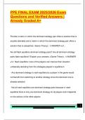 PPE FINAL EXAM 2025&sol;2026 Exam  Questions and Verified Answers &vert;  Already Graded A&plus; 