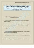 U1 UST Installation&sol;Retrofitting Exam Questions And Answers &vert;Latest 2025 &vert; Guaranteed Pass