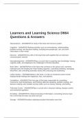 Learners and Learning Science D664 Questions & Answers