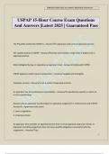 USPAP 15-Hour Course Exam Questions And Answers &vert;Latest 2025 &vert; Guaranteed Pass