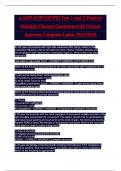 AANP AGPCNP PSI Test 1 and 2 Practice  Multiple Choices Questions with Correct  Answers Complete Latest 2025&sol;2026
