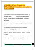 WGU C224 Official Study Guide  2025&sol;2026 Exam Questions and Answers  &vert; 100&percnt; Solved 
