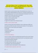 NSG 318 INTRODUCTION TO PHARMACOLOGY FINAL EXAM QUESTIONS AND VERIFIED ANSWERS &lpar;MODULE I&rpar; LATEST 2025 ALREADY GRADED A&plus;