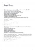 Postal Exam  Questions & Answers 2025&sol;2026 &lpar; A&plus; GRADED 100&percnt; VERIFIED&rpar;