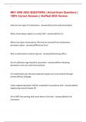 MK1 SWE 2025 QUESTIONS &vert; Actual Exam Questions &vert; 100&percnt; Correct Answers &vert; Verified 2025 Version