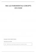 NSG 122 FUNDAMENTALS EXAM 5 QUESTIONS AND VERIFIED ANSWERS&vert; 100&percnt; CORRECT&vert; A GRADE