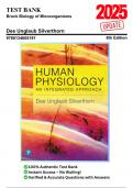 Test Bank for Human Physiology&colon; An Integrated Approach&comma; 8th Edition by Dee Unglaub Silverthorn &vert; ISBN 9780134605197 &vert; All Chapters &vert; Includes Rationales