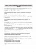 Cancer Registry Management Prep for ODS Exam Questions and Answers&period;