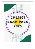 CML1501 EXAM PACK 2025 - QUESTIONS AND ANSWERS