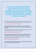 ATI RN CONCEPT-BASED ASSESSMENT  LEVEL 4 EXAM 2025 WITH ACTUAL  CORRECT QUESTIONS AND VERIFIED  DETAILED ANSWERS &vert;FREQUENTLY TESTED  QUESTIONS AND SOLUTIONS &vert;ALREADY  GRADED A&plus;&vert;BRAND NEW&excl;&excl;&vert;GUARANTEED  PASS&vert;LATEST UPDATE 